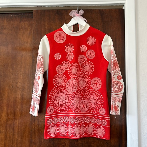 Vintage tomato red 60’s mod tunic - Picture 1 of 7